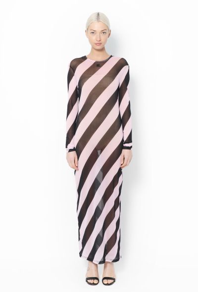 Courrèges 2022 Bicolor Striped Tunic Dress - 1