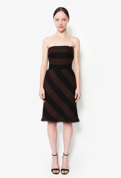 Prada F/W 2000 Striped Wool Dress - 1