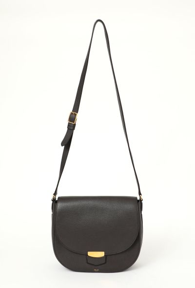 Céline Grey Trotteur Crossbody Bag - 1