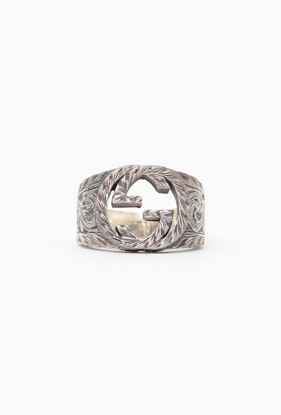 Gucci 2020 Arabesque Sterling Signet Ring - 1