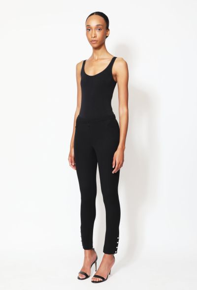 Chanel Tapered Crêpe 'CC' Trousers - 2