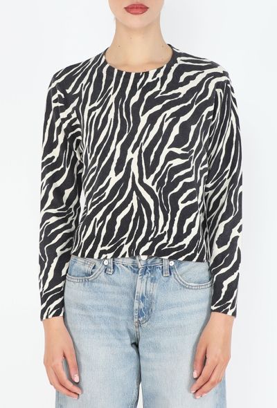 Céline Tiger Print Knit Top - 1