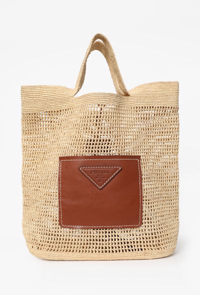 Prada Large Crochet Shopping Tote Bag - 1