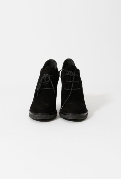 Balenciaga Lace-Up Suede Booties - 2