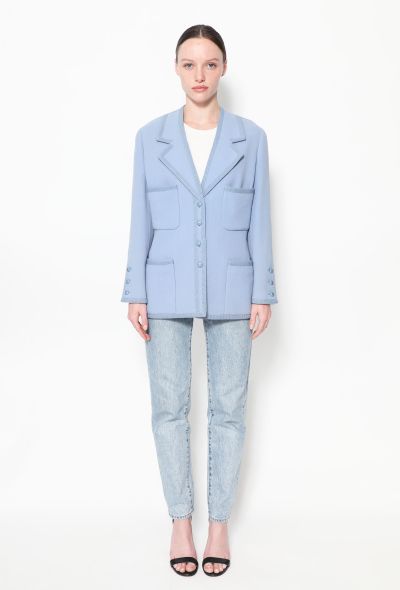 Chanel '90s Braided Trim Pocketed Jacket - 1