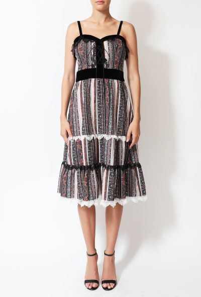 Rodarte Paisley Velvet Trim Dress - 2