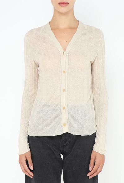 The Row 2023 Dwin Linen Cardigan - 1