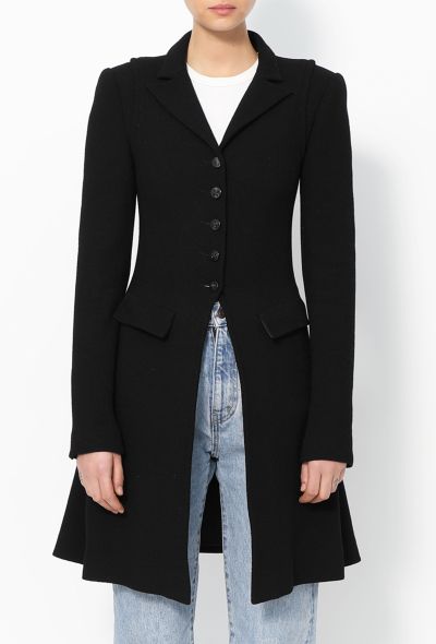 Chanel F/W 2006 Crêpe Cutaway Coat - 1
