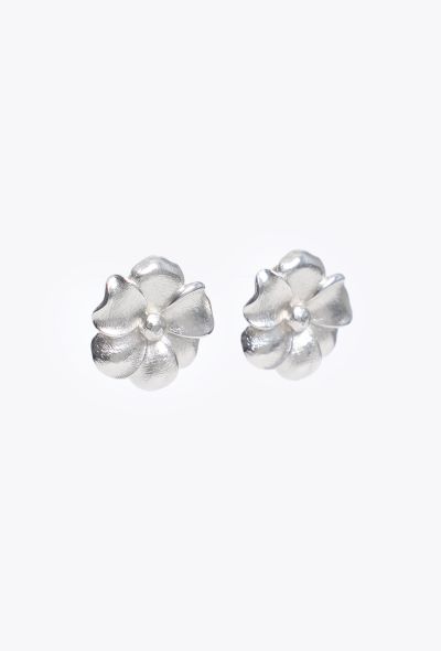 Dior Vintage Flower Clip-On Earrings - 2