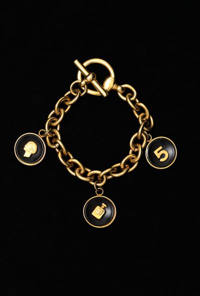 Chanel Vintage Amati Emblem Charm Bracelet - 1