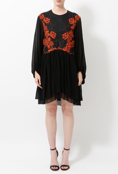 Chloé 2017 Embroidered Chiffon Dress - 2