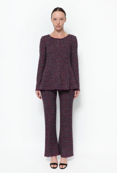 Chanel Frayed Bouclé 'CC' Pant Ensemble - 1