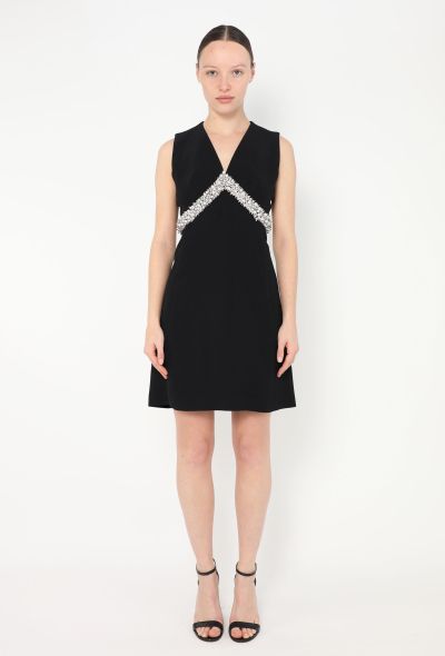 Balenciaga Strass Chevron A-Line Dress - 2