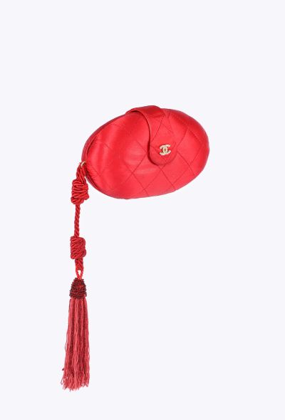 Chanel Quilted Satin Clutch, 1990s - 2