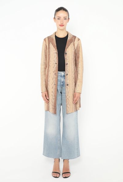 Prada S/S 2004 Python Trench Coat - 1