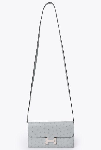 Hermès Bleu Glacier Ostrich Constance To Go - 1