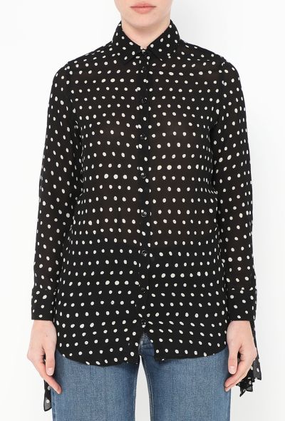 Saint Laurent 2017 Polka Dotted Blouse - 1
