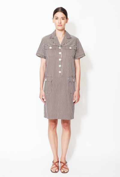 Saint Laurent Vintage Striped Day Dress - 1