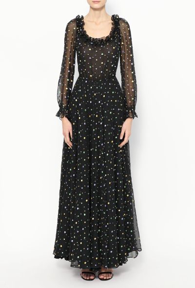 Louis Feraud '70s Ruffled Organza Dress - 2