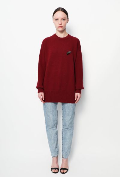 Gucci Wool Bee Pin Sweater - 2