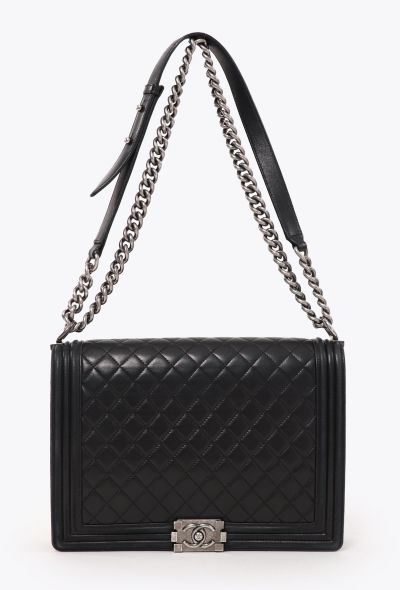 Chanel Black Maxi Boy Bag - 1