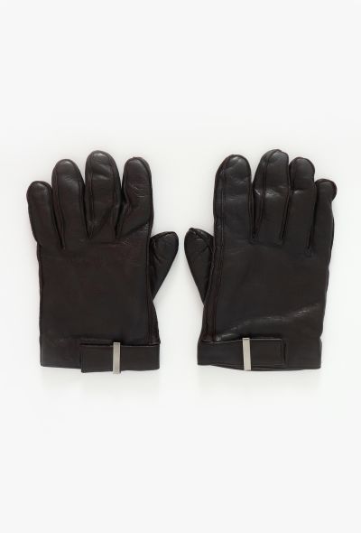 Gucci Rabbit Fur-Lined Leather Gloves - 2