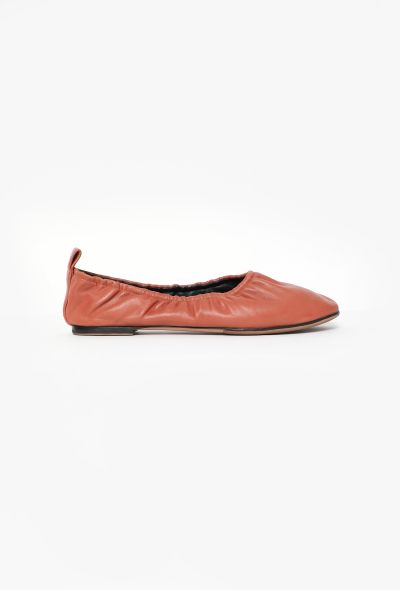 Céline S/S 2015 Leather Ballerina Flats Camel brown - 1