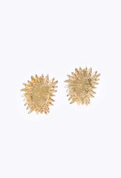 Saint Laurent 1988 Goossens' Sun Earrings - 2