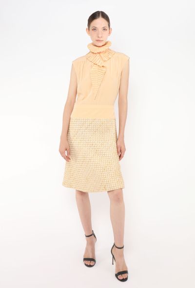 Chanel 2001 Chiffon Tweed Dress - 1