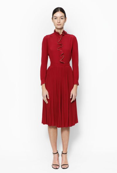 Louis Féraud '90s Pleated Silk Ensemble - 2