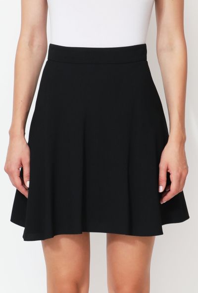 Saint Laurent 2015 Flared Crêpe Skirt - 2