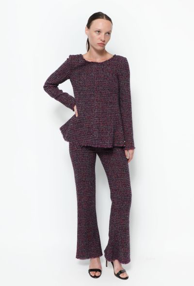 Chanel Frayed Bouclé 'CC' Pant Ensemble - 2