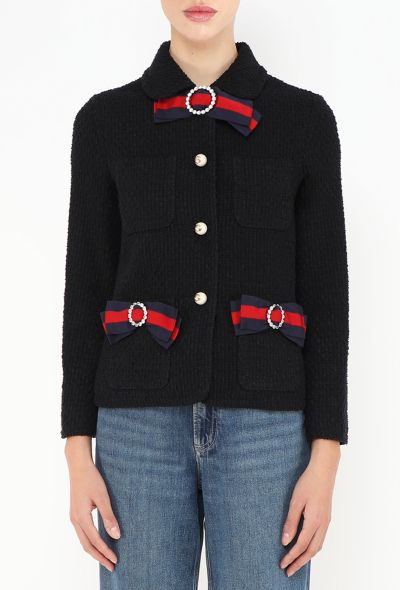 Gucci Pre-Fall 2017 Tweed Ribbon Jacket - 1