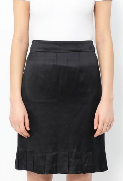Chanel 2005 Pleated Charmeuse Skirt - 2