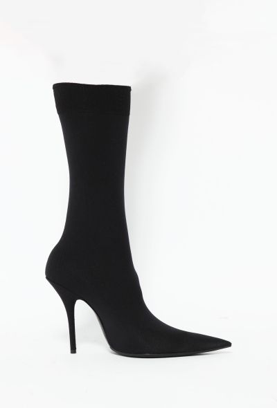 Balenciaga 2017 Knife Stiletto Sock Boots - 1