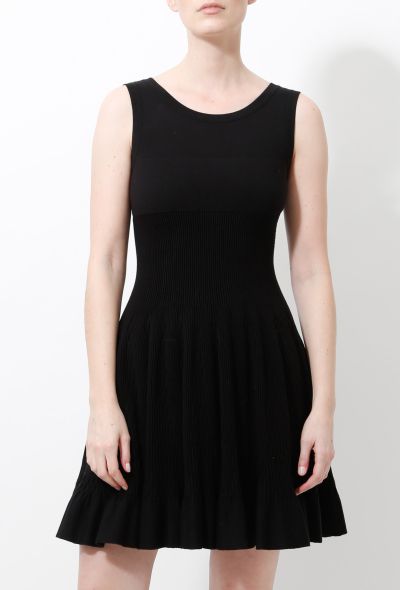 Alaïa Classic Ribbed Skater Dress - 2