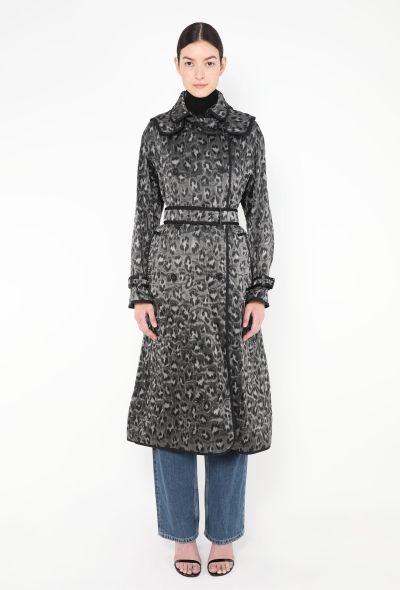 Dior Jacquard Leopard Print Trench - 1