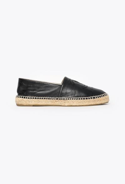 Chanel Leather 'CC' Espadrilles - 1