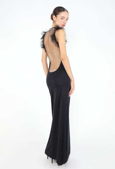 Azzaro STUNNING 1975 Flocked Tulle Sweetheart Gown - 2