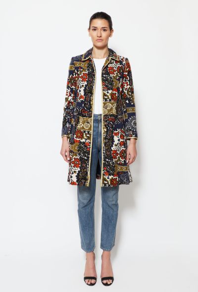 Malcolm Starr '60s Mosaic Lamé Coat - 1