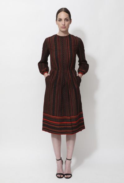 Christian Dior 70s Graphic Printed Day Dress - 2