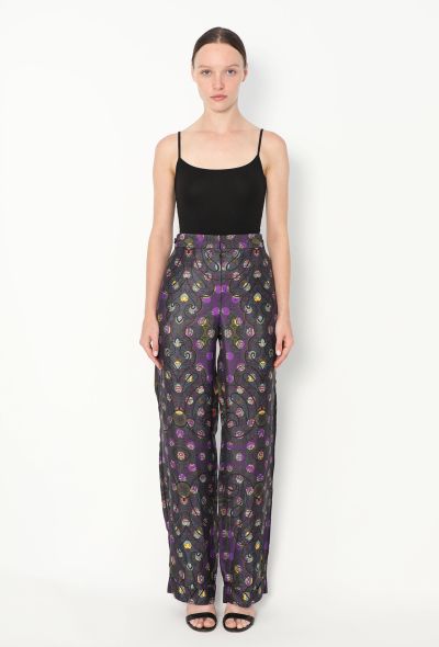 Louis Vuitton Pre-Fall 2009 Printed Satin Trousers - 1