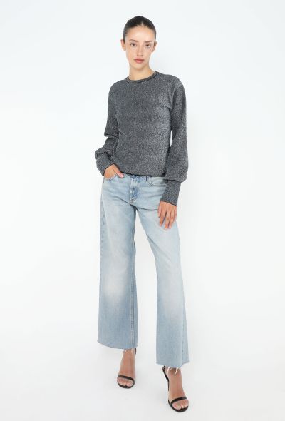 Chanel Iridescent Lamé Knit Pullover - 2