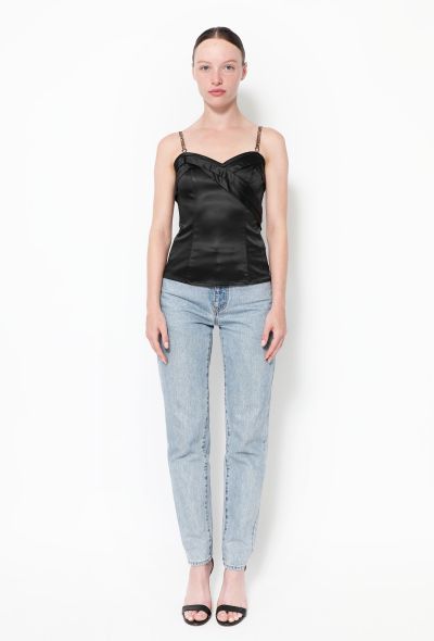 John Galliano 2008 Charmeuse Bustier Top - 2
