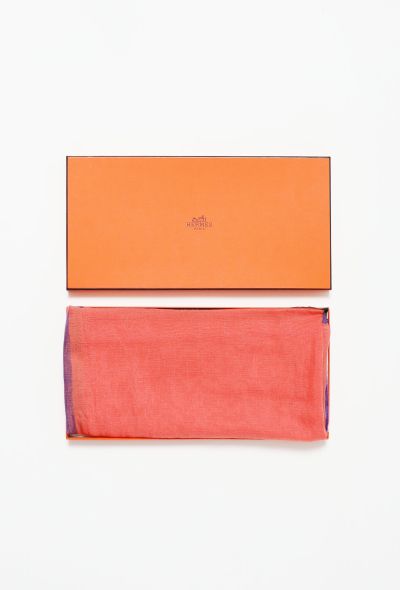 Hermès Tricolor Cashmere Shawl - 2