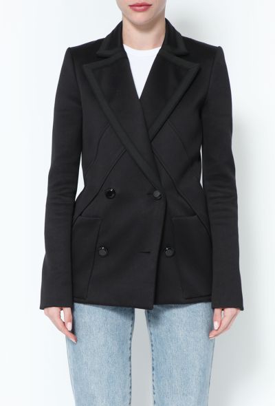 Balenciaga Notched Double-Breasted Blazer - 2