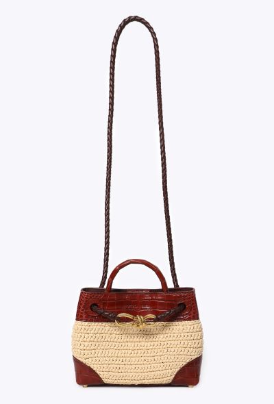Bottega Veneta Mini Alligator & Raffia Andiamo Bag, 2026 - 1
