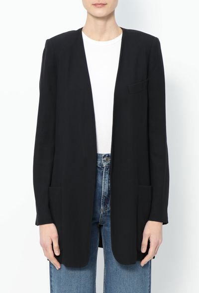 Chloé S/S 2016 Collarless Crêpe Jacket - 1