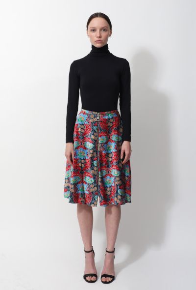 Louis Vuitton 2015 Floral Velvet Skirt - 1