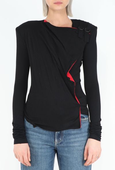 Balenciaga F/W 2000 Le Dix Wrap Buckled Top - 1